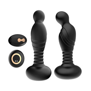 XXL Stahl Doppel-Penetration Plug Anal-Vibrator Prostata-Stimulator Massagegerät Erotikspielzeug für Männer Frauen Paare - Product Image 4