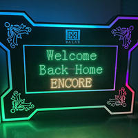 Panneau d'affichage LED programmable personnalisé, écran de texte défilant portable, signalisation lumineuse RGB, présentoir de bouteilles VIP pour boîte de nuit