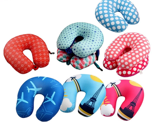 En forma de U en forma de C de cuello almohada podría con impresión de logotipo personalizado - Product Image 3
