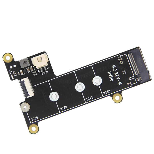 Raspberry Pi 5 PCIE M.2 NVMe Expansion Board X1001 5 Interface Protocol M.2 Solid State Drive Electronic Modules and Kits