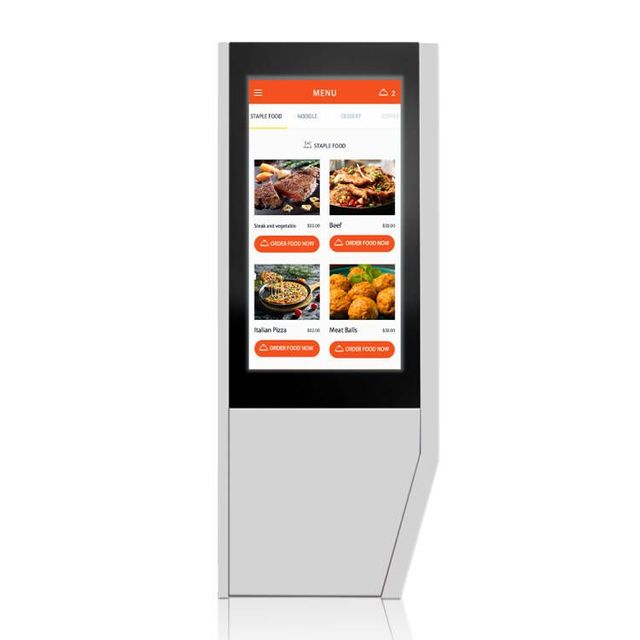 Custom 55 65 75 86 Inch High Brightness Touch Ip65 Waterproof Touch Outdoor Restaurants Drive Thru Menu Board Display Screen