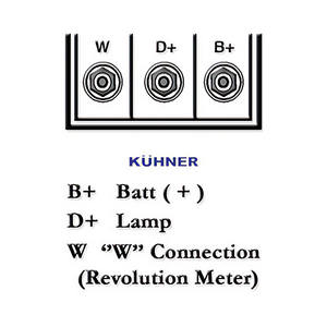 Alternador compatible con FORD TRANSIT TOURNEO 2.5 DI Diésel (KW: 56, HP: 76) de 11-1994 a 12-2000 KUHNER 30719RI NUEVO - Product Image 3