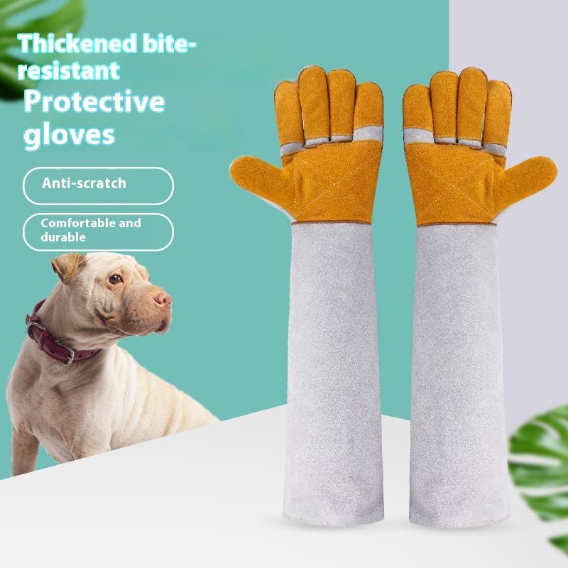 Dog Training Bite Gloves Dog AOWPFVV Animal Handling Gloves Bite