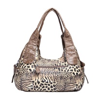 Femmes nouvelle mode transfrontalière épaule aisselle sac de messager imprimé léopard sac à main fermeture éclair étanche dames Style en gros