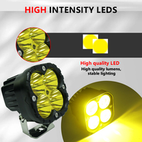 Feux de travail LED 3,5 pouces DRL 40W 2025, 12V 24V, pour Jeep 4x4, UTV, ATV, moto tout-terrain, voiture