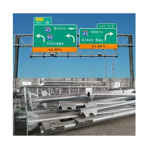 Sinais e símbolos de trânsito rodoviário em alumínio com triângulo vermelho refletivo personalizado, grande seta de metal para estrada