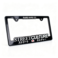 Cadre de plaque d'immatriculation en plastique ABS standard américain, fabrication directe BOLONG, logo personnalisé OEM, support de plaque d'immatriculation de voiture, commande en gros