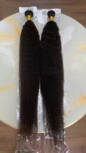 Lots de Cheveux Humains Non Traités, Textures Naturelles Kinky Straight, Qualité 12A, Longueur 22 Pouces - Product Image 2