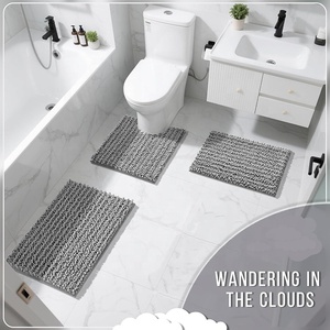 <span class=keywords><strong>Tapis</strong></span> de salle de bain antidérapant lavable doux et absorbant <span class=keywords><strong>tapis</strong></span> de sol à poils longs à séchage rapide pour baignoire douche - Product Image 3