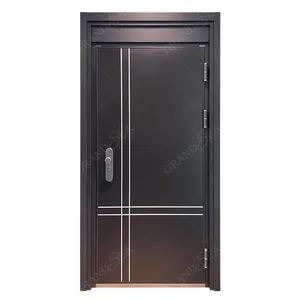 Factory Stock Copper Gold Steel Security Door For House Design