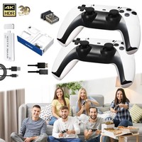 Console de Jeu Rétro 4K LR M15 avec Plus de 20000 Jeux, 64 Go/128 Go Extensible, Prise en Charge Multilingue, Sans Fil 2.4GHz