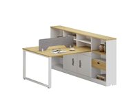 Poste de travail incurvé pour bureau, de haute qualité, pour 6 personnes, XINDA CLOVER, avec structure en acier et verre personnalisée, certifié Gua