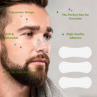 Bandelettes nasales ovales transparentes en PE de qualité professionnelle 60*22MM pour une meilleure circulation de l'air et un meilleur sommeil – Direct Usine
