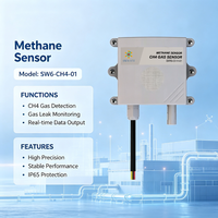 Capteur de méthane CH4 Modbus RTU RS485 SW6CH401, adresse configurable, fréquence de transmission, détecteur industriel pour la surveillance multipoint