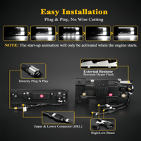 Ensemble de phares LED avec feux de jour et clignotants séquentiels, remplacement pour camion OBS Silverado C/K 1500/2500/3500 88-98 6500k IP67