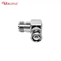 Prise mâle BNC à Angle droit vers prise femelle SO239 UHF connecteur adaptateur Coaxial en forme de L 90 degrés pour CB Ham Radio/antenne/Scanner