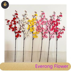 Venta al por mayor directa de buena calidad King of Plum Blossom Decor Flores artificiales al aire libre - Product Image 4