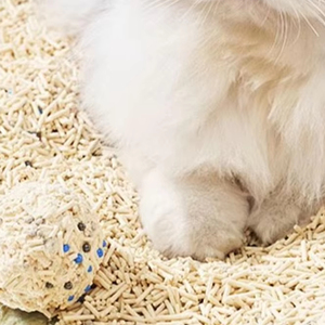 Litière pour chat de <span class=keywords><strong>haute</strong></span> qualité Vente en gros Usine de litière pour chat de <span class=keywords><strong>haute</strong></span> qualité Litière mélangée de manioc condensée sans poussière - Product Image 1