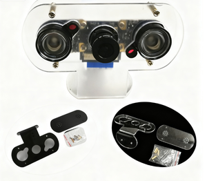 AISmartlink覆盆子<span class=keywords><strong>Pi</strong></span> 3B +/4B摄像机支架广角/鱼眼/红外夜视摄像机外壳固定支架 - Product Image 1