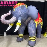Mascotte d'éléphant gonflable personnalisée pour événements et fêtes