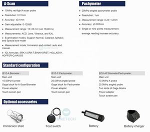 B10-AP US Made 20mhz Yeux Dispositif Optique Biomètre Ophtalmique Portable Avec Sonde De Balayage A/P - Product Image 5