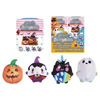 JNNRONG Jouet sensoriel anti-stress Halloween, Squishy à secouer avec eau, surprise citrouille et fantôme, doux à presser