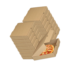 10x10 30x30 logo printed round cheap black brown reusable recycle cardboard pizza packing box