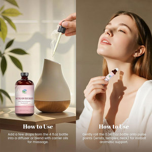 Huile <span class=keywords><strong>de</strong></span> massage corporelle hydratante douce 100% pure pressée à froid à base <span class=keywords><strong>de</strong></span> graines <span class=keywords><strong>de</strong></span> fraise - Product Image 1