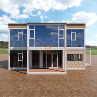 Maison conteneur amovible à 2 étages en panneaux sandwich EPS, structure en acier préfabriquée, villa démontable, maison conteneur portable à 3 chambres en kit
