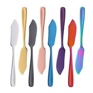 304 Stainless Steel Butter Knife Western-style Cheese Cutter Jam Cheese Knife Creative Peanut Butter Spatula Baking Scraper - Product Image 1