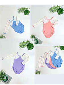 Automne hiver filles à manches longues Ballet formation Dancewear vêtements de Performance une pièce pour la scène des enfants - Product Image 2