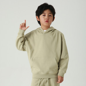 Sudadera Deportiva Infantil Personalizada al por Mayor, de Color Sólido, 330 g/m², para Niños y Niñas, de Algodón y Felpa - Product Image 2