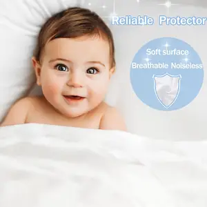 Стеганый матрас OEM для новорожденных, наматрасник для кроватки, защитный чехол, водонепроницаемая простыня для ребенка