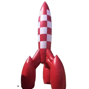 advertising decoration military inflatable product red inflatable rocket