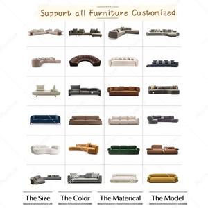 Anseer Hochwertiges Luxus-L-förmiges Sofa mit Guifei-Sessel im Designer-Stil für Villen zum Fabrikpreis - Product Image 6