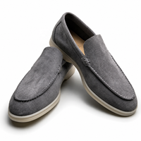 Mocassins Homme RADOLFA en Cuir Véritable et Daim de Luxe, à Bout Fermé, Style Slip-on, Chaussures Plates Décontractées, Légères et Respirantes, OEM