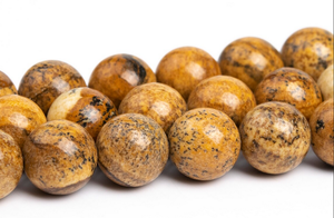 Cuentas Redondas Lisas de Jaspe Natural de 15 Pulgadas para Joyería como Pulseras y Tobilleras para Mujer, 1 Hilo Completo de Gemas - Product Image 4