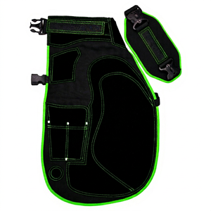 Delantales de cuero para herrador, delantal para recorte de pezuñas de 70 cm, forro de malla transpirable resistente, correas para cintura y piernas, almohadilla de espuma en la parte posterior - Product Image 1