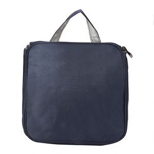 BSCI Factory <b>Folded</b> Waterproof Bathroom Storage <b>Bag</b> Oxford Travel Cosmetic <b>Bags</b> Customize Organizer Makeup Toiletry <b>Bag</b> with - Product Image 2