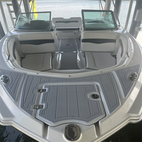 Tapis de pont en mousse EVA imitation teck pour plateforme de bain et cockpit de bateau, style SeaDek MarineMat, auto-adhésif, pour Chaparral 246 SSI 2014