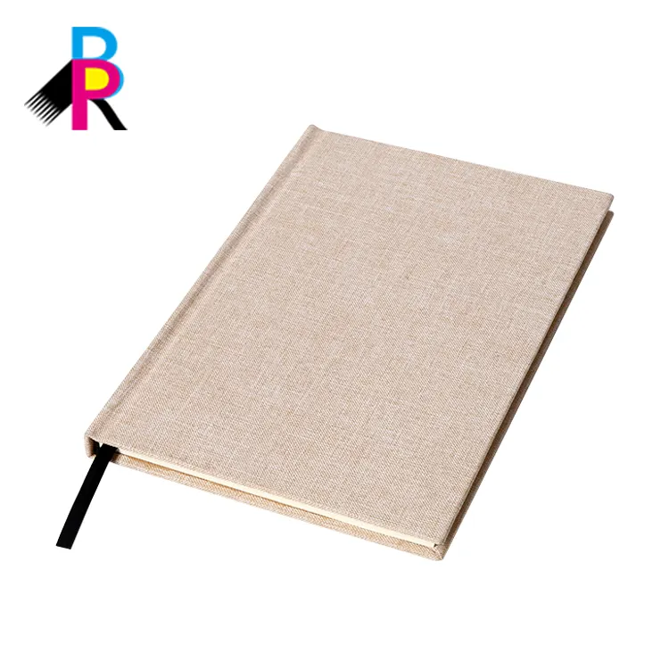 Venta al por mayor de China, papel reciclado personalizado, A5, cubierta de libro de tela dura, Impresión de cuaderno