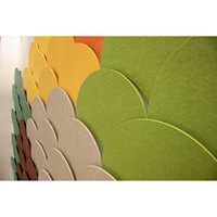 Panneau acoustique en fibre de polyester 3D Ginkgo, panneau mural d'absorption acoustique, revêtement de plafond décoratif pour l'intérieur