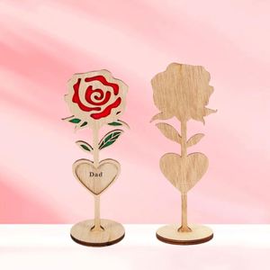 Mother's Day Gifts Mama Rose Engraved Wooden Flowers <b>Table</b> <b>Top</b> <b>Decor</b> for Birthday <b>Wedding</b> Mother's Appreciation Wood Crafts - Product Image 4