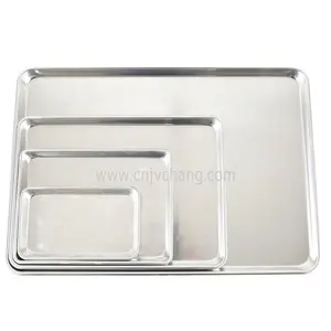 Food Baking Tray Aluminum Heat Resistant Baking Sheet Pans, Rolled Edges With Galvanized Wire