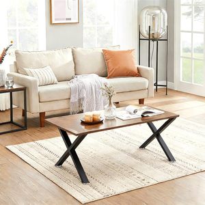 <span class=keywords><strong>Pieds</strong></span> de <span class=keywords><strong>table</strong></span> robustes Indomitable Symmetry, métal moderne, base en acier en forme de X de 16 pouces pour <span class=keywords><strong>table</strong></span> basse et bureau - Product Image 6