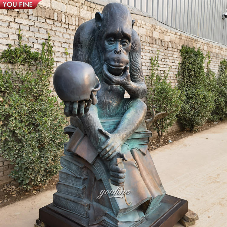 屋外装飾ブロンズダーウィンモンキーヒヒ彫刻| Alibaba.com