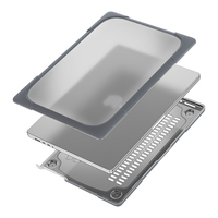 Pour Apple Macbook Pro 14 pouces 2021 A2442 étui en plastique universel avec support à l'arrière