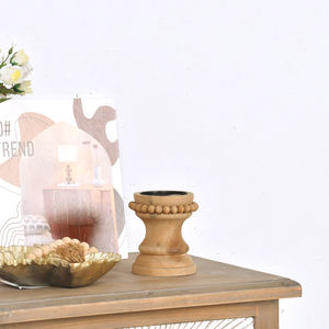 Décorations de table Antiquités rustiques Bougeoirs en bois Base en bois de <span class=keywords><strong>sapin</strong></span> naturel <span class=keywords><strong>Bougeoir</strong></span> - Product Image 6