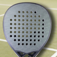 Raqueta de Pádel Personalizada de Fibra de Carbono HEIBO, Fabricante OEM ODM, 12K 18K 24K, Profesional, 38mm 360g, Modelo Padel-100, Venta al Por Mayor