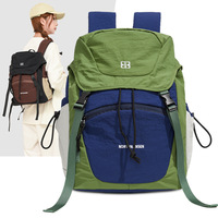 Neuer Sport Freizeit wasserdichter Polyester Rucksack Vielseitiges Farb block design Pendel wandern mit großer Kapazität